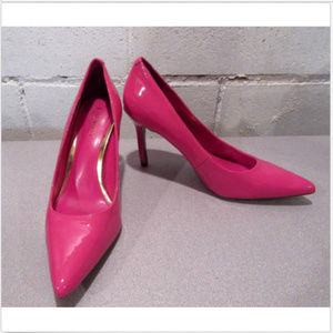 Lauren Ralph Lauren Hot Pink Patent Leather Heels